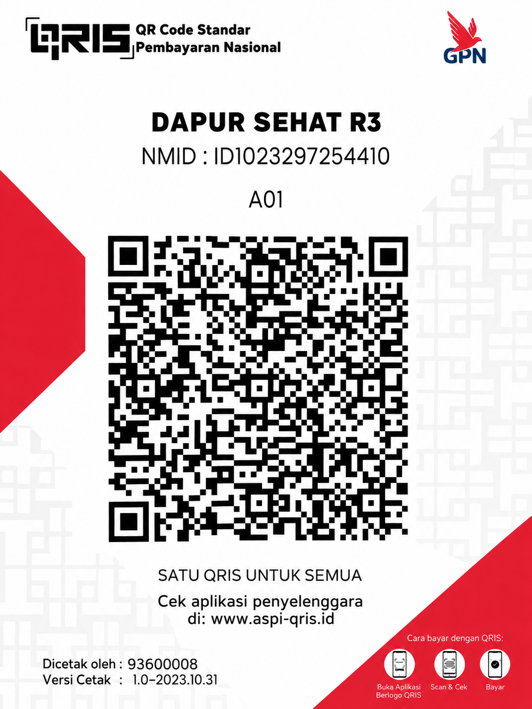 QRIS pembayaran Dapur Karaeng Lu'Mu Makassar untuk pesanan WhatsApp